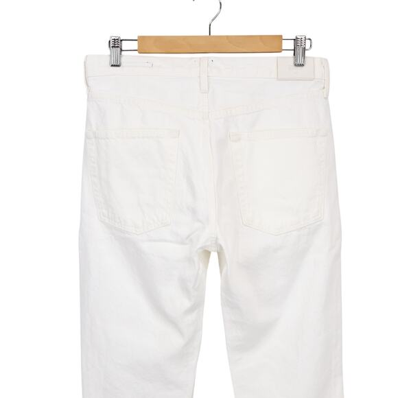 Edwin Hana Classic Straight Crop Button Fly Denim Jean White Noise Size 30 NWT - Picture 5 of 8